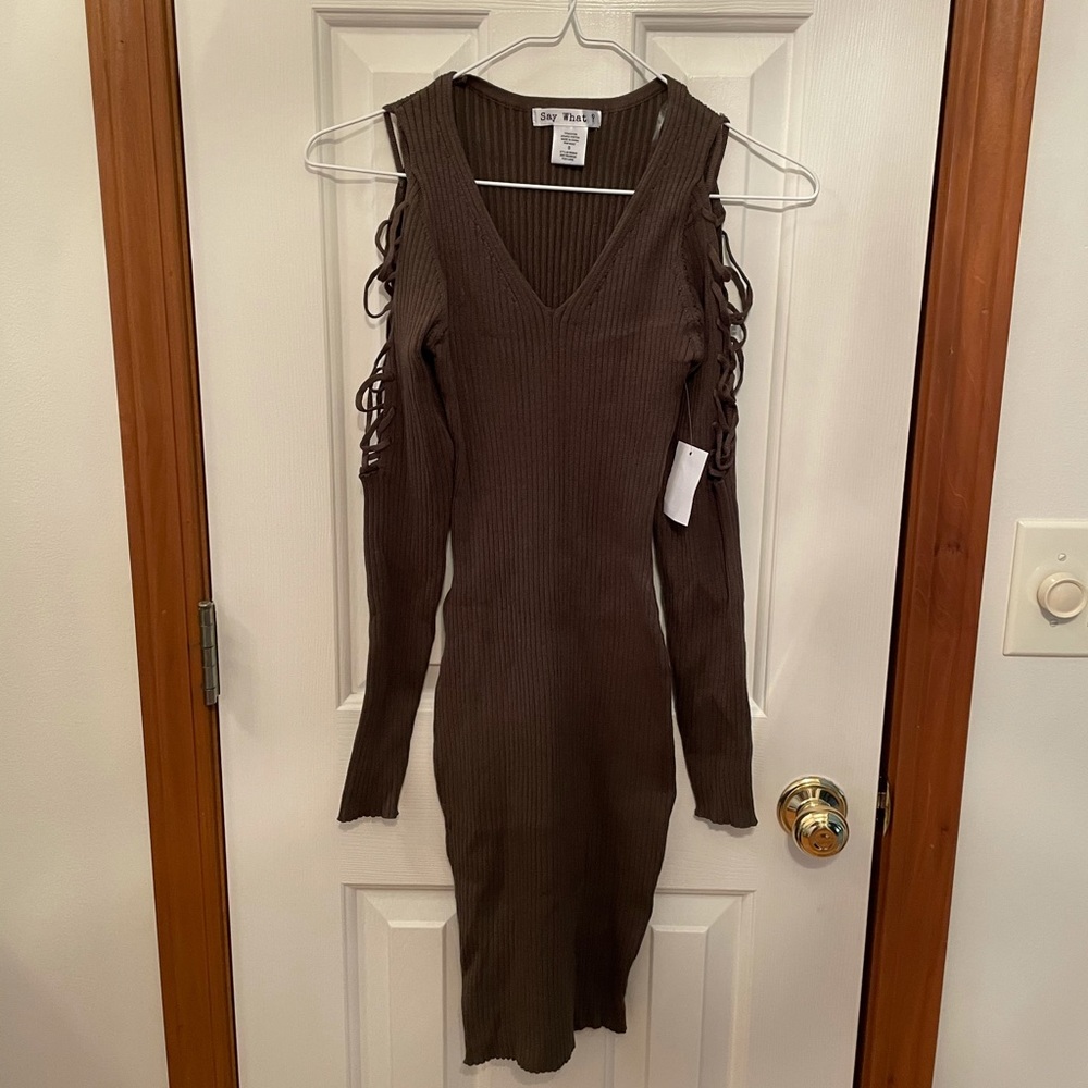 Olive Green BodyCon Dress